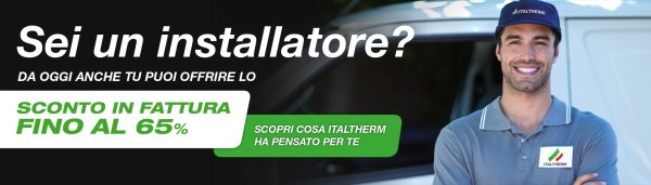 sconto in fattura Italtherm installatore